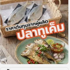 KAJORN ปลาทูเค็ม แพ็คละ1ตัว